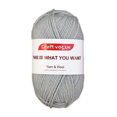 Light Grey Aran Wool