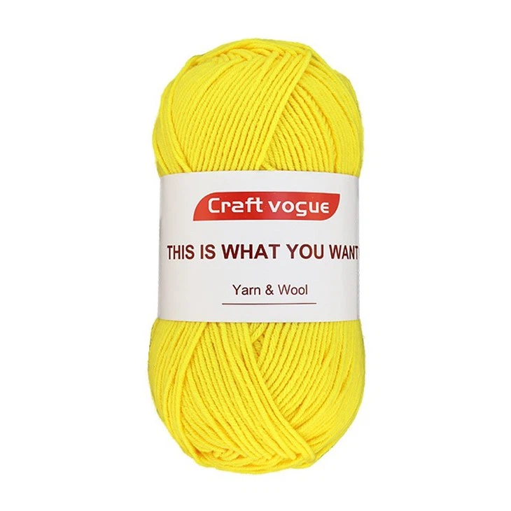 cotton acrylic blend worsted yarn