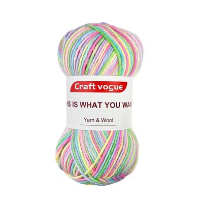 Colorful Print Acrylic Yarn