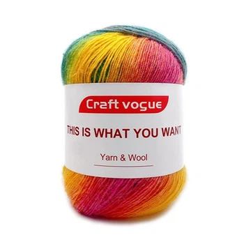 Cheap Chunky Rainbow Wool Yarn