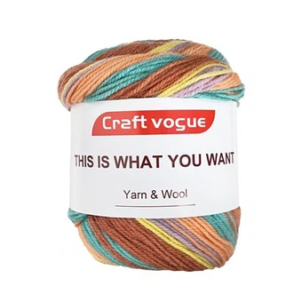 Colorful Self Striping Acrylic Yarn