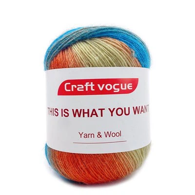 Rainbow Coloured Knitting Wool Yarn